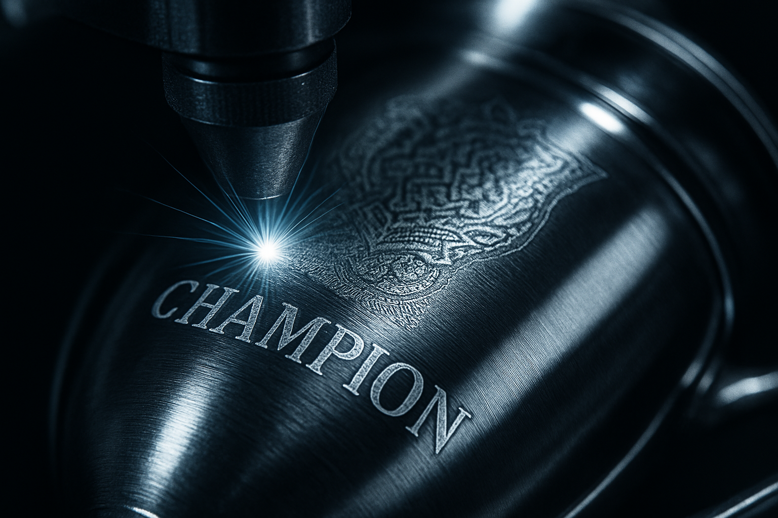 Laser engraving on metal